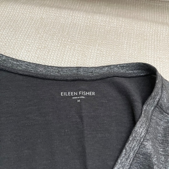 Eileen Fisher Sparkly Silver Top - Picture 3 of 3